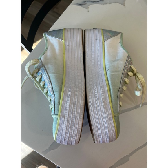 Keds Triple Up Fade Canvas platform sneaker Mint Green Size 9 - Picture 3 of 9